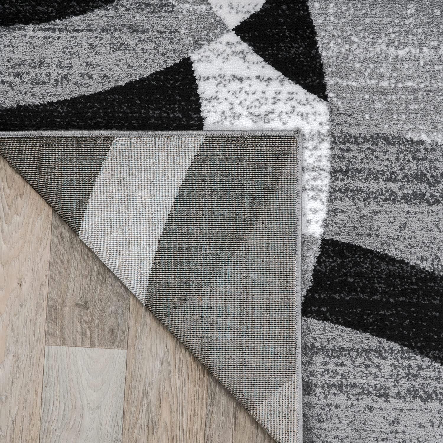 Contemporary Abstract Circles Perfect for High Traffic Areas of Your Living Room,Bedroom,Home Office,Kitchen Runner Rug 2' X 7' Gray
