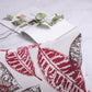 New Living Series Double-Sided Design Decorative Throw Pillow Cover, 18" X 18", Red/Brown, 4 Pack