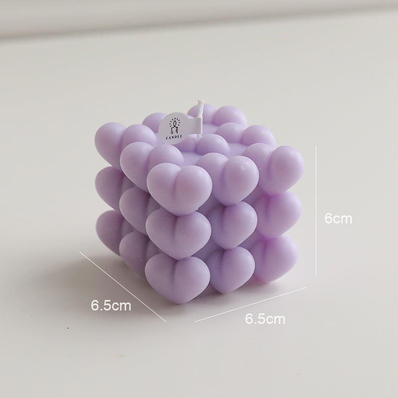 Rubik's Cube Candle Fashion Photography Props