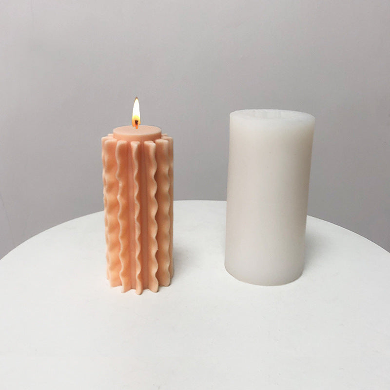Diy Fragrant Stone Epoxy Decoration Geometry Candle Mould