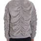 Faux Suede Tagged Bomber