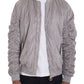 Faux Suede Tagged Bomber