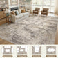 5'X7' Washable Area Rugs for Living Room, Modern Abstract Printed Carpet, Non Slip Indoor Rug for Bedroom Home Decor Carpets, Gold Brown