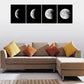 Moon Large Modern Giclee Canvas Prints Artwork Abstract Space Pictures Paintings on Stretched and Framed Canvas Wall Art Ready to Hang for Living Room Bedroom Home Office Decorations