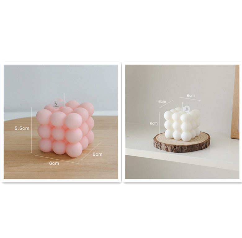 Rubik's Cube Candle Fashion Photography Props