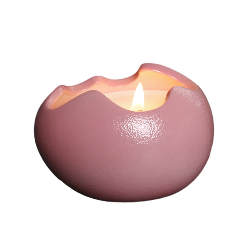Creative Egg Shell Ceramic Aromatherapy Candle Device