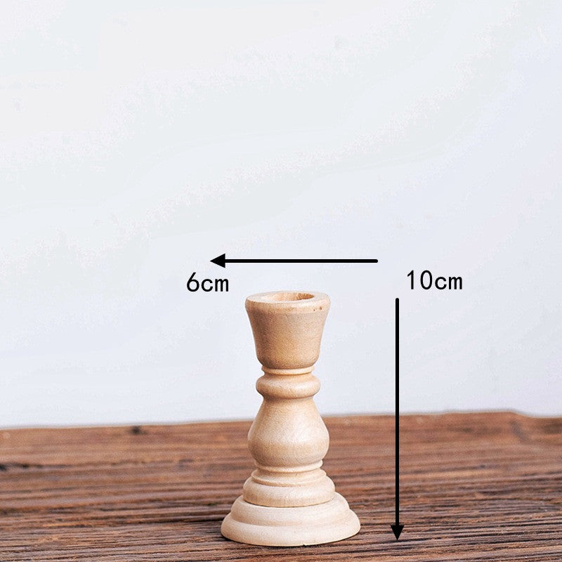 Modern Decoration Of Single Wooden Long Candle