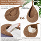 3 Piece Boho Decor Hanging Wall Baskets for Kitchen, Teardrop Storage Baskets with Hooks, Brown Hemp Rope Organizer