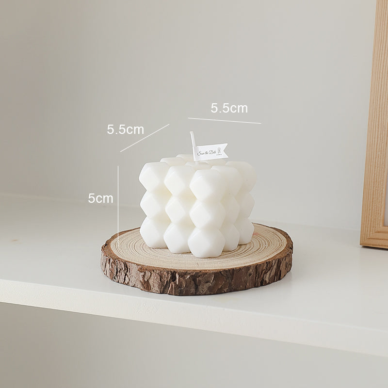 Rubik's Cube Candle Fashion Photography Props