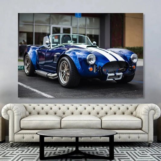 Supercar Shelby AC Cobra Vintage Car Cabriolet Wall Art Canvas Painting Posters and Prints Modern Home Living Room Decor
