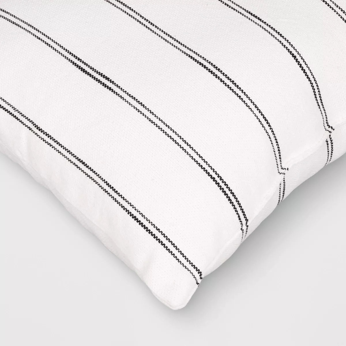 2Pk Square Cotton Woven Stripe Throw Pillows - Threshold