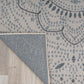 Medallion Easy Cleaning for Patio/ Deck Rugs,Balcony Rugs Indoor/Outdoor Area Rug 5' X 7' Cream