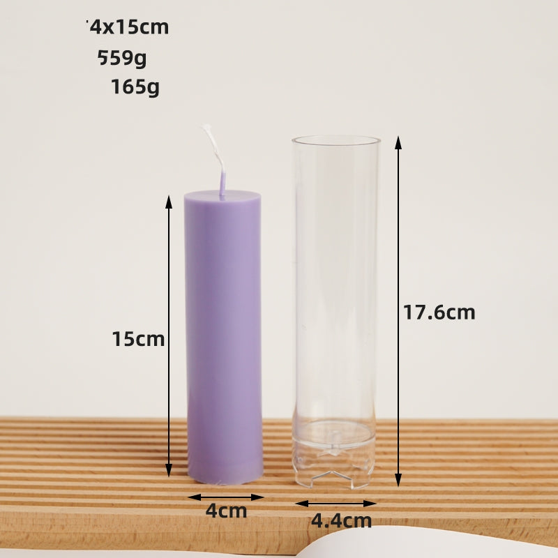 DIY Cylindrical Aromatherapy Candle Mold Acrylic PC Plastic