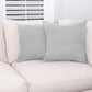 Microsuede Throw Pillows, 16" by 16", Grey 2 Count