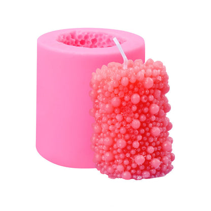 Silicone Three-dimensional Cylindrical Candle Flip Sugar Mold