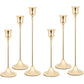 European Style Dining Table Golden Candle Holder