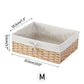 Wicker Baskets Storage Baskets Sundries Organizer with Lid Bathroom Clothes Laundry Basket Household Towel Toys Container Basket