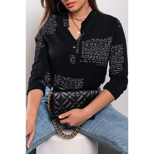 BLOUSE ORLENA - BLACK