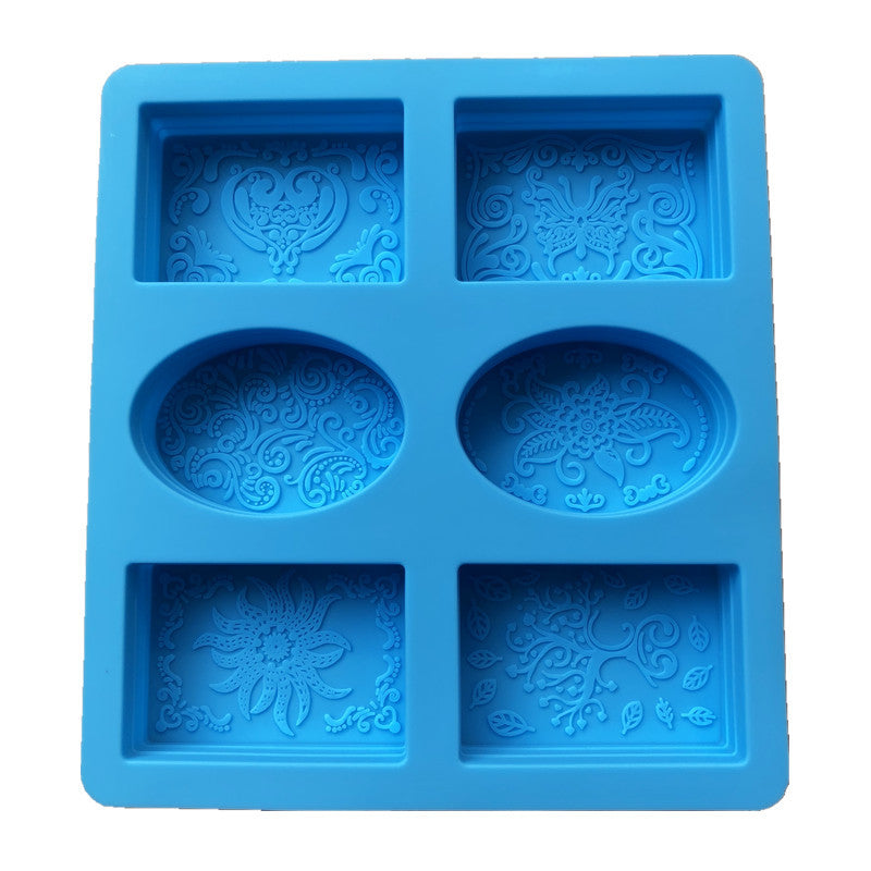 Hexagonal Candle Holder Mould Marble Pattern