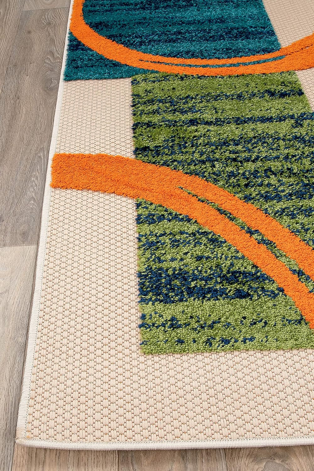 Modern Boxes Abstract Indoor/Outdoor Area Rug 5' X 7' Multi