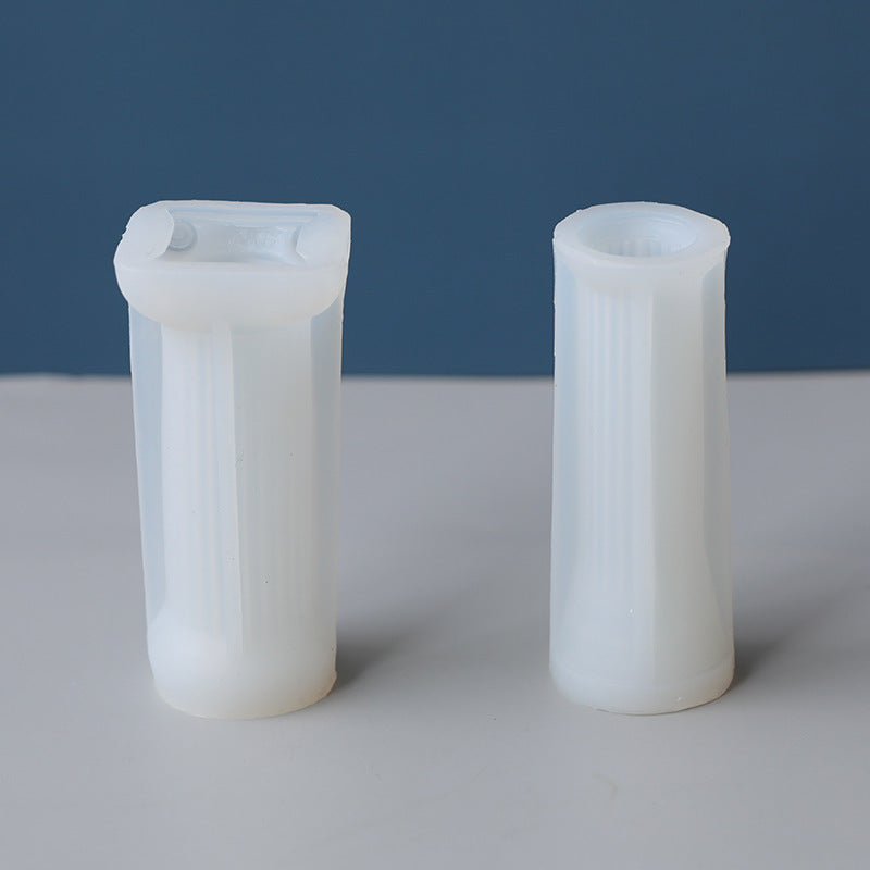 DIY Roman Column Candle Plaster Silicone Mold