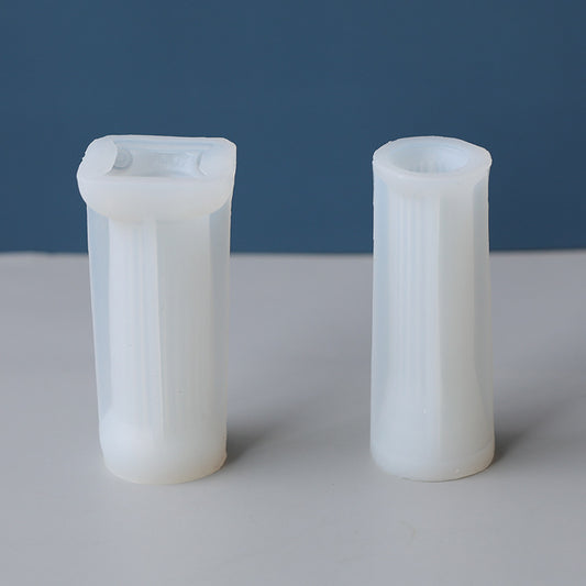 DIY Roman Column Candle Plaster Silicone Mold