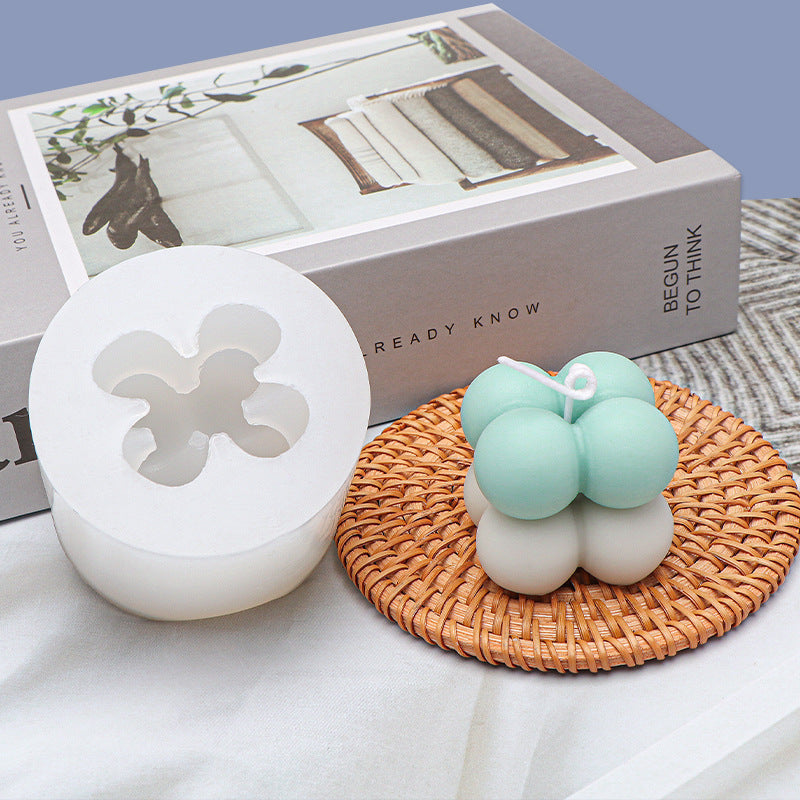 Ball Cube Cheese Aromatherapy Candle Silicone Mold