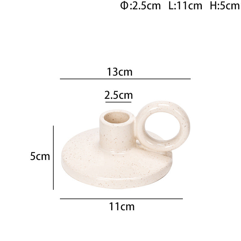 Modern Creative Ceramic Candle Holder Home