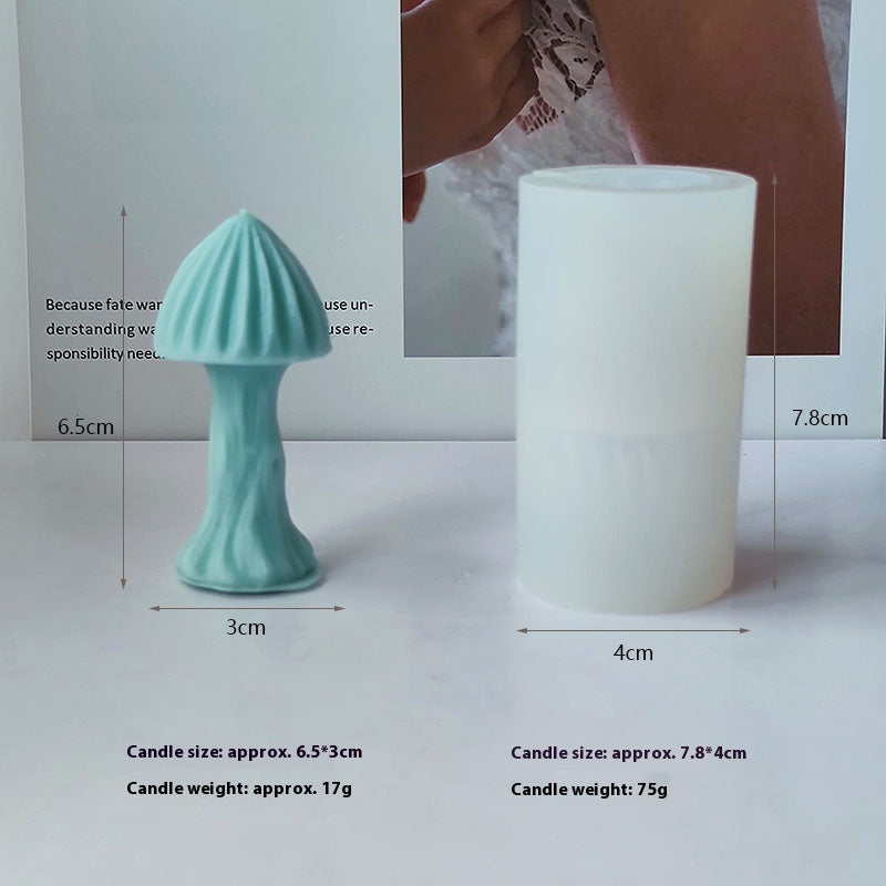 Handmade DIY Aromatherapy Mushroom Candle Silicone Mold