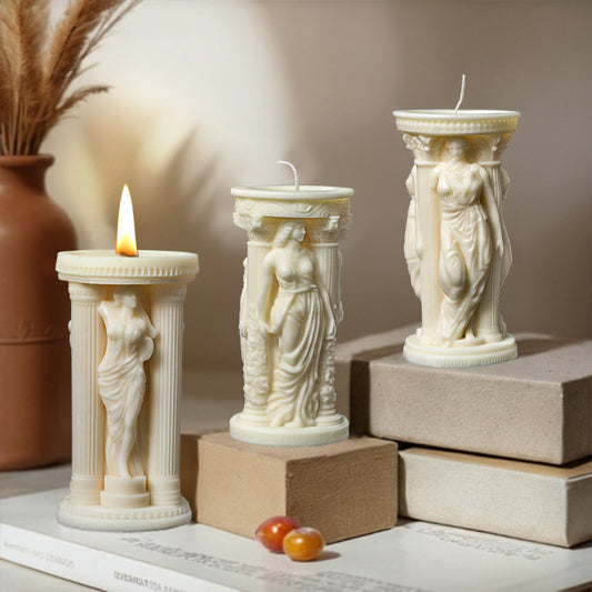 Athena Goddess Aromatherapy Candle Silicone Mold