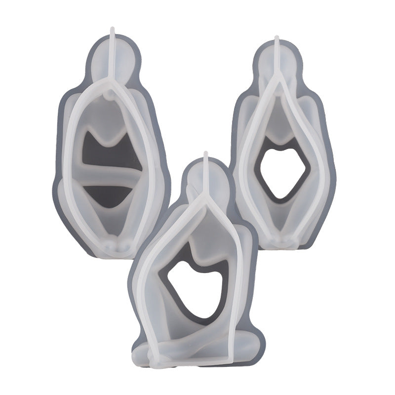 Crystal Drip Silicone Candle Mold For Portrait