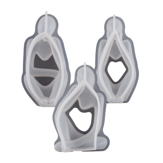 Crystal Drip Silicone Candle Mold For Portrait