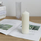 Vertical Striped Cylindrical Acrylic Computer Plastic Candle Mold