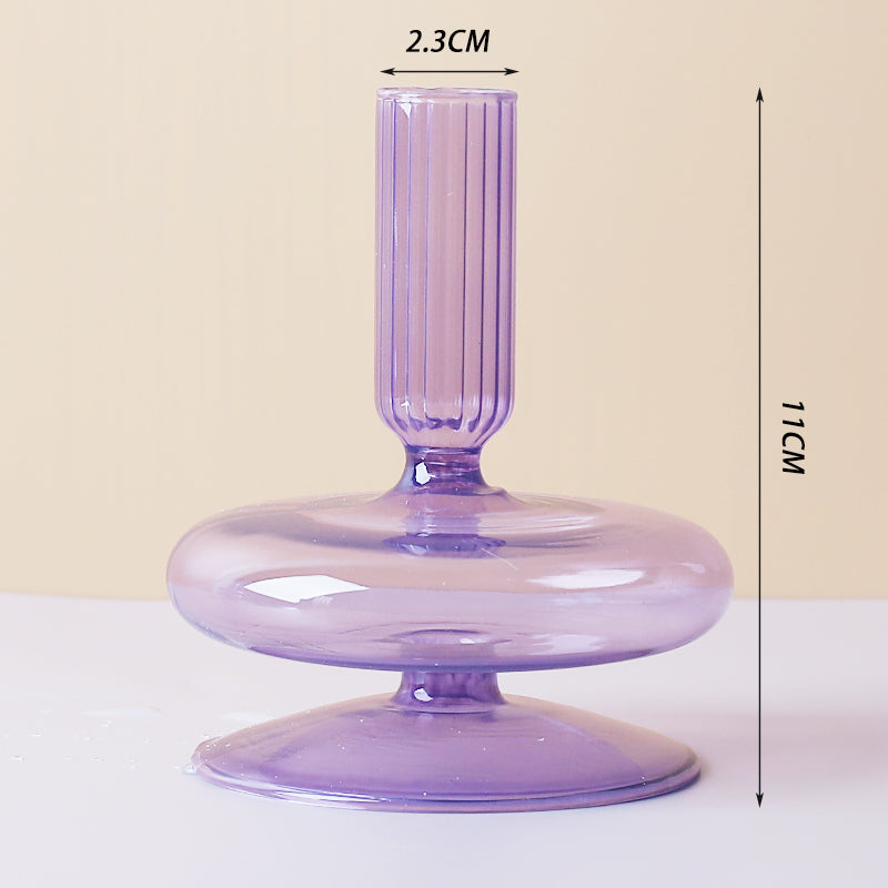 Candlelight Dinner Creative Glass Candle Holder Decoration