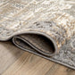 Distressed Traditional Indoor/Outdoor Runner Rug 2' X 7' Beige