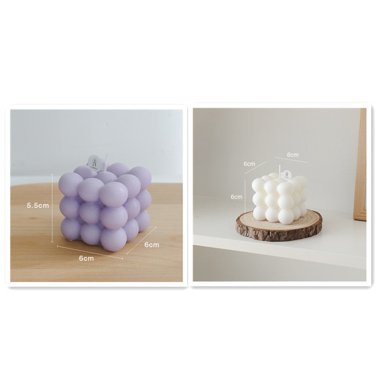 Rubik's Cube Candle Fashion Photography Props