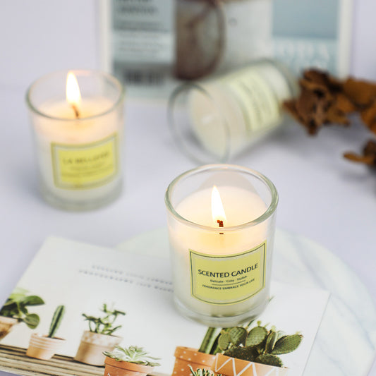 Small Glass Cup Aromatherapy Candle