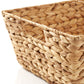 2Pk Wide Pantry Baskets, Wicker Hyacinth Seagrass Kitchen Shelf Storage Bins
