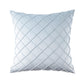18" X 18" Modern Light Blue Plaid Velvet, Polyester Throw Pillow , ( 2 Count)