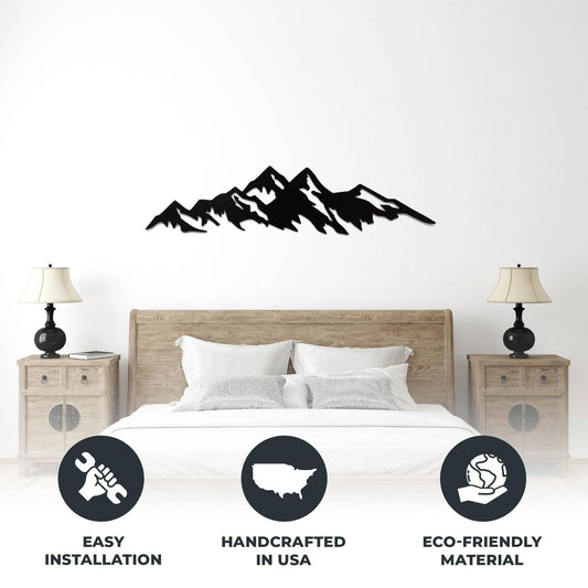 Mountains - Metal Wall Art