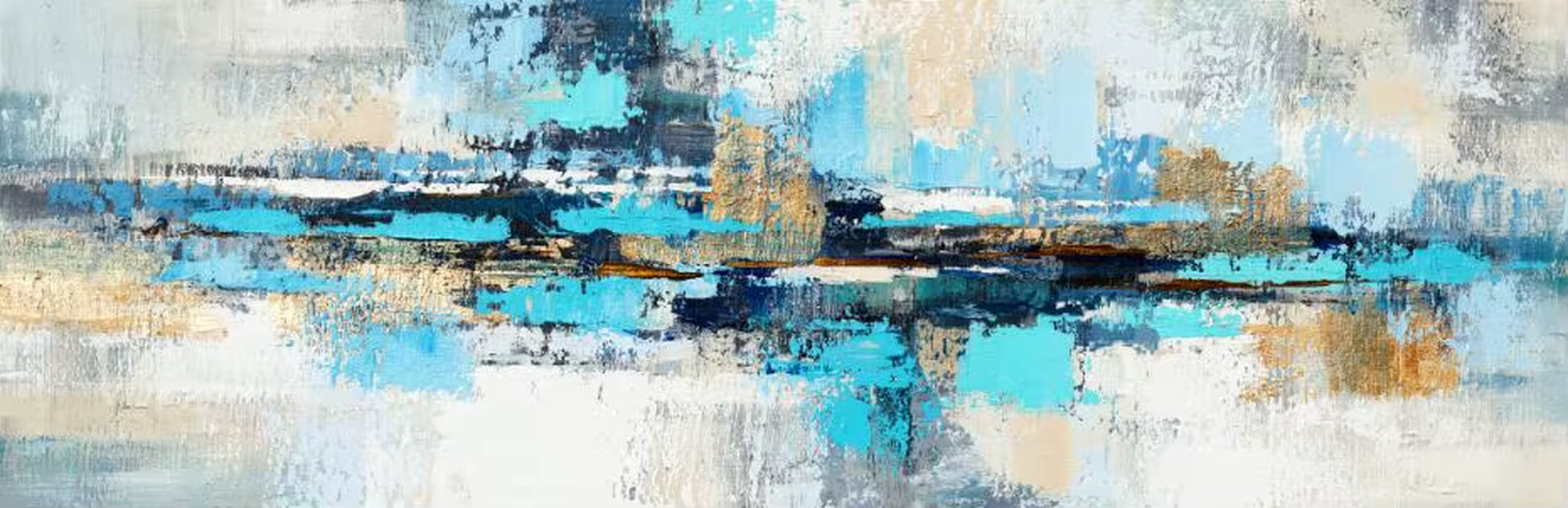 Abstract Landscape Oil Painting Posters and Prints Wall Art Canvas Painting Trees and Lakes Pictures for Living Room No Frame