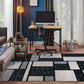 Contemporary Modern Boxes Design Soft Indoor Area Rug 7'10" X 10'2" Gray