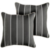 Sunbrella Peyton Granite Outdoor Corded Throw Pillows (2-Pack)