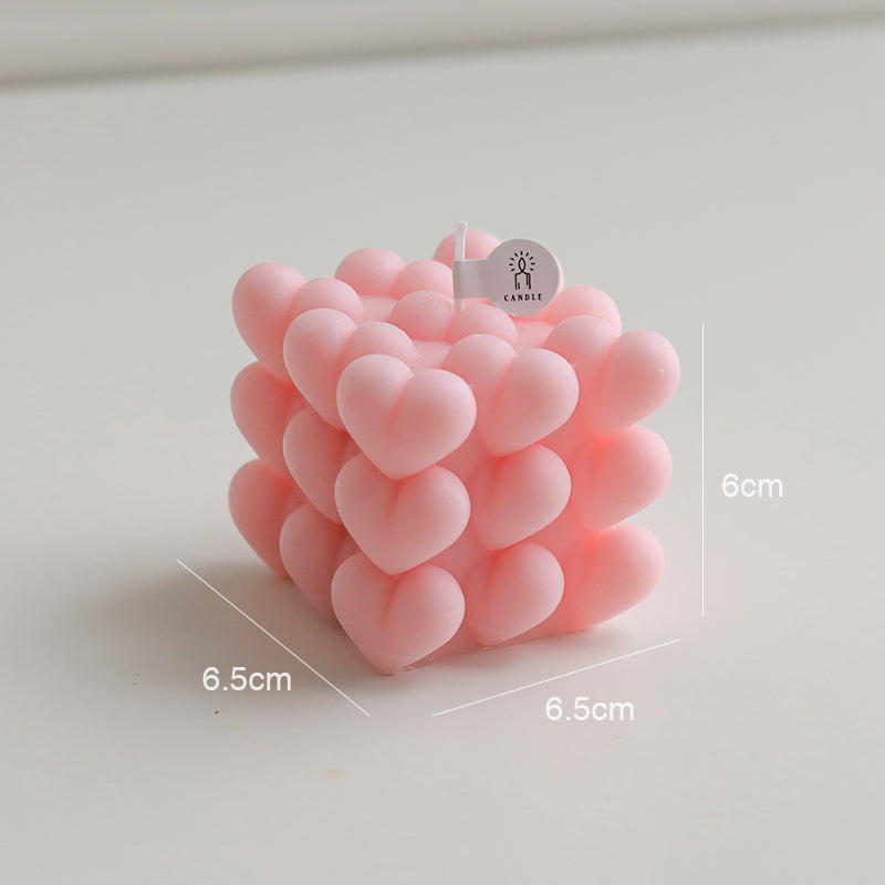 Rubik's Cube Candle Fashion Photography Props