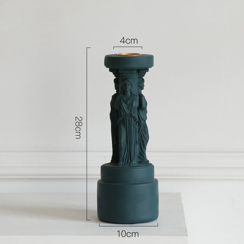 Ancient Greek Ionian Roman Column Aroma Candle Holder