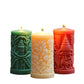 Christmas Cylindrical Aromatherapy Candle Silicone Mold