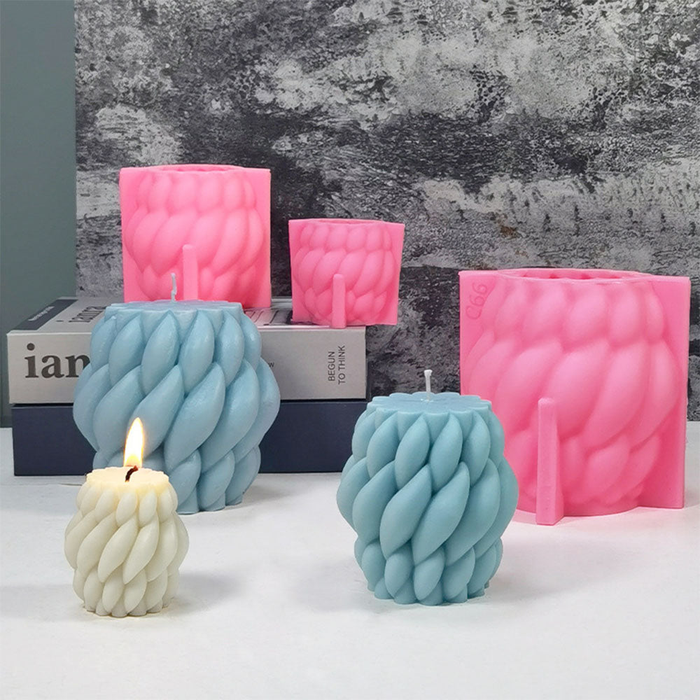 Aromatherapy Candle Silicone Mold Spiral Raindrop Creativity