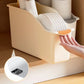 Curved Plastic Storage Bins Set - Multipurpose Home Organization Boxes for Cleaning Supplies & Household Essentials