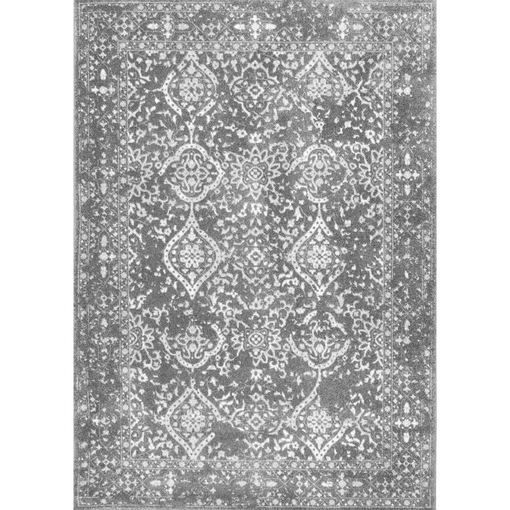 Odell Distressed Persian Silver 8 Ft. X 10 Ft. Area Rug