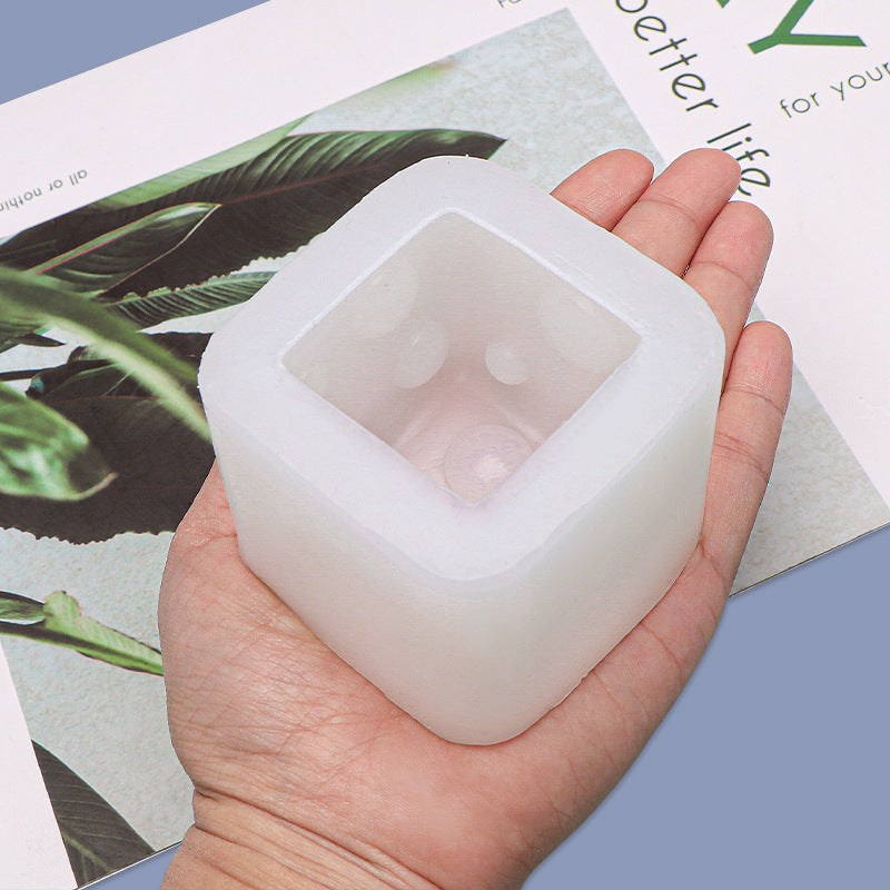Ball Cube Cheese Aromatherapy Candle Silicone Mold